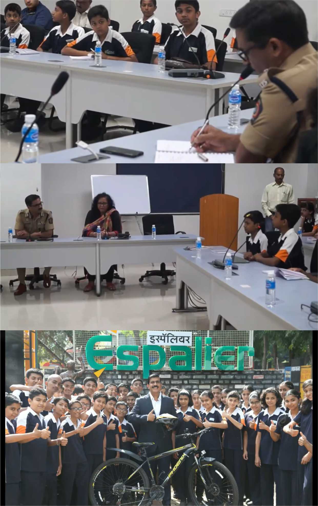 Students meeting with Police Commissioner